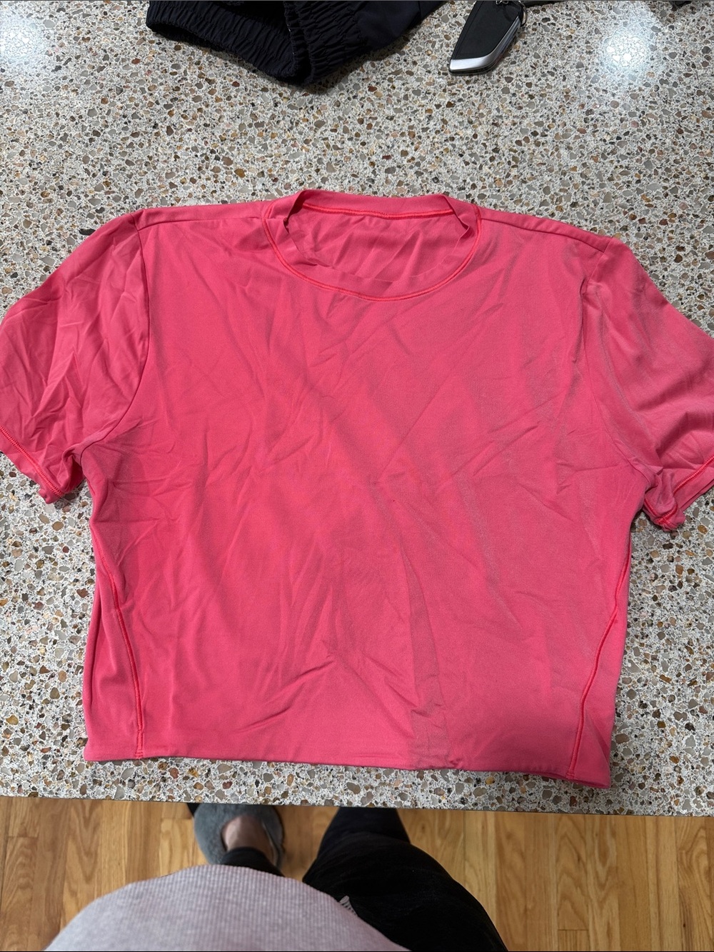 lululemon athletica Short Sleeve Crew Tee in Coral